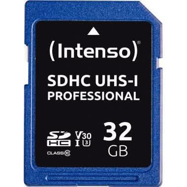 Carte mémoire Intenso SD UHS I Professionnel 32 GO - Ma Rentrée Facile