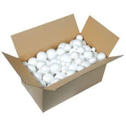 Carton de 100 boules polystyrène blanches avec 5 diamètres assortis : 30mm, 50mm, 60mm, 70mm et 80mm - Ma Rentrée Facile