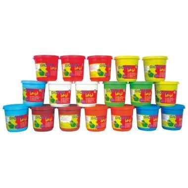 Carton de 18 pots de 220g de pâtes à jouer GIOTTO bébé - Ma Rentrée Facile