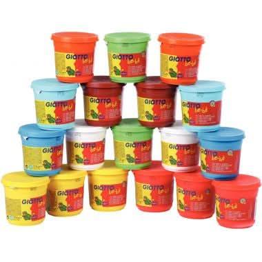 Carton de 18 pots de 220g de pâtes à jouer GIOTTO bébé - Ma Rentrée Facile