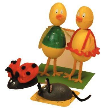 Carton de 550 boules et ?ufs en styropor assortis - Ma Rentrée Facile