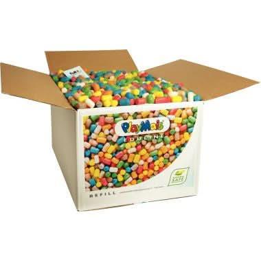 Carton XXL de 6300 flocons PlayMais Edulie Refill couleurs assorties - Ma Rentrée Facile