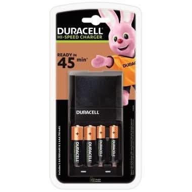 Chargeur CEF27 DURACELL + 2 piles rechargeables AA et 2 piles rechargeables AAA - Ma Rentrée Facile