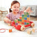 Chariot en bois à tirer avec 26 cubes HAPE - Ma Rentrée Facile