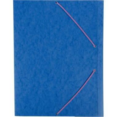 Chemise cartonnée 3 rabats à élastiques A3 bleu - Ma Rentrée Facile