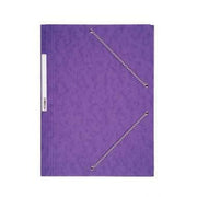 Chemise cartonnée 3 rabats à élastiques OXFORD violet - Ma Rentrée Facile