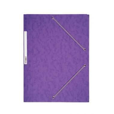 Chemise cartonnée 3 rabats à élastiques OXFORD violet - Ma Rentrée Facile