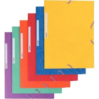 Chemise cartonnée 3 rabats à élastiques OXFORD violet - Ma Rentrée Facile