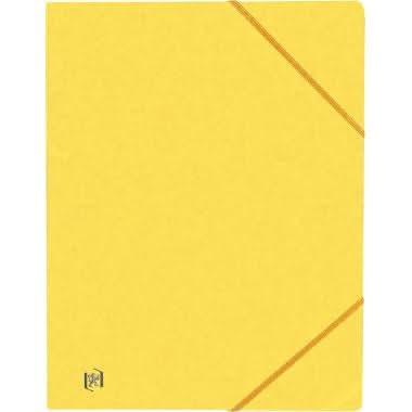 Chemise cartonnée 3 rabats à élastiques 17x22 cm OXFORD coloris aléatoires - Ma Rentrée Facile