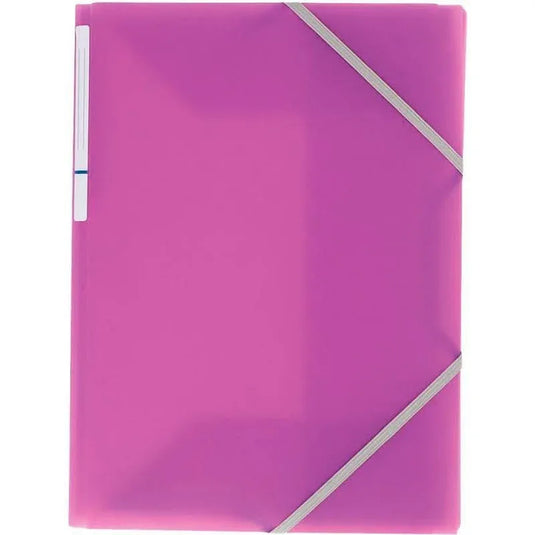 Chemise plastique translucide 3 rabats à élastiques Color Fresh, violet - Ma Rentrée Facile