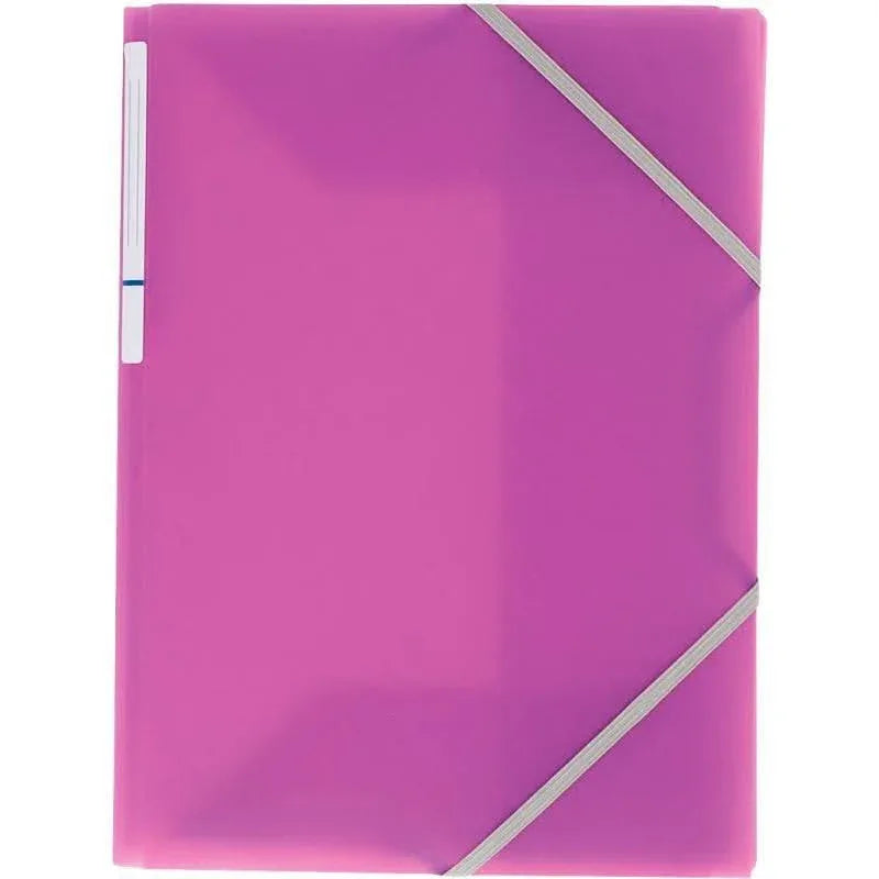 Chemise plastique translucide 3 rabats à élastiques Color Fresh, violet - Ma Rentrée Facile