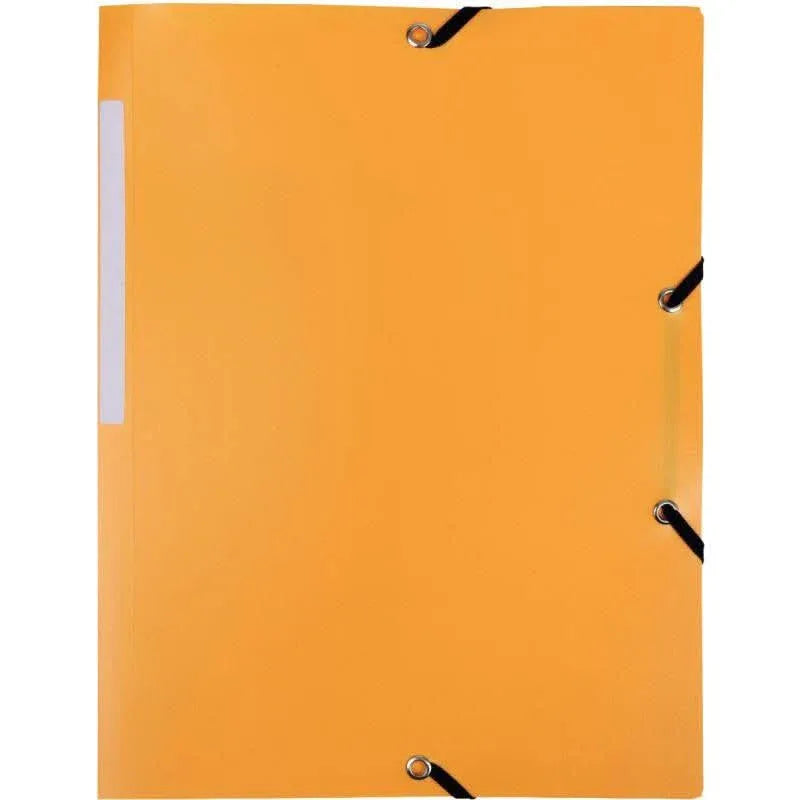 Chemise plastique 3 rabats à élastiques jaune - Ma Rentrée Facile