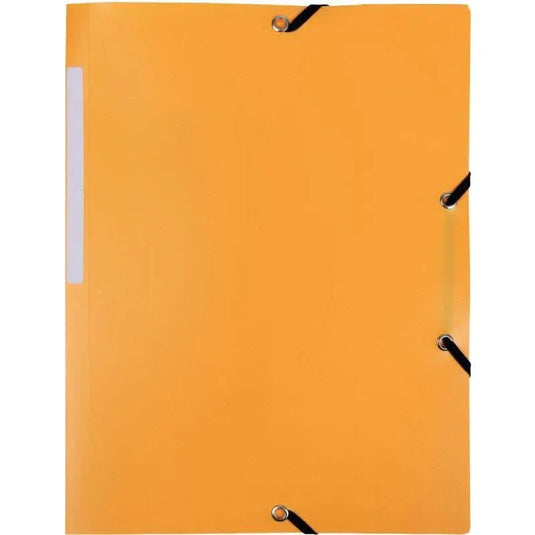 Chemise plastique 3 rabats à élastiques jaune - Ma Rentrée Facile