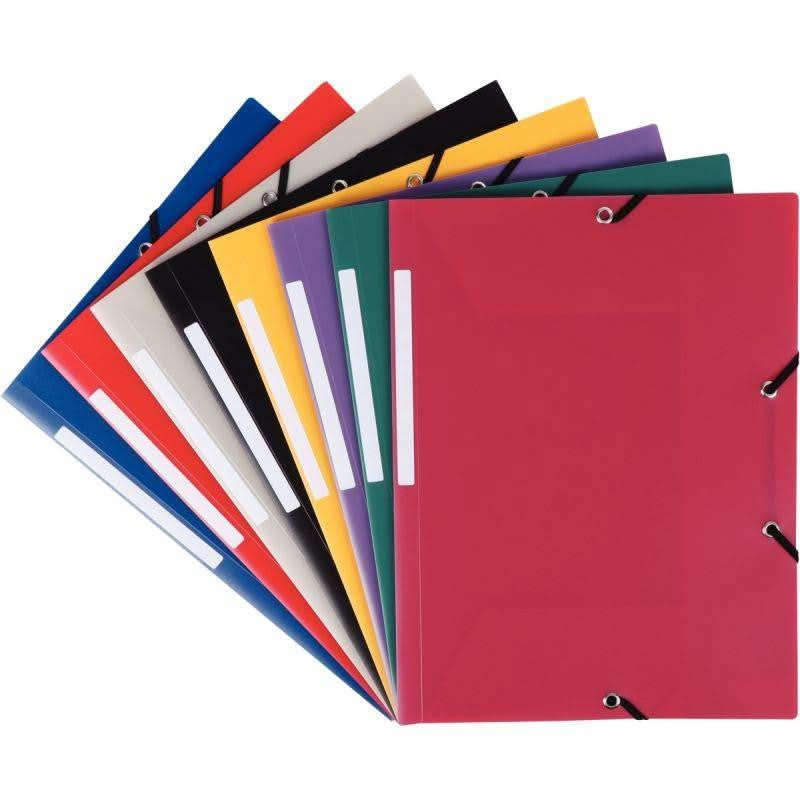 Chemise plastique 3 rabats à élastiques vert - Ma Rentrée Facile