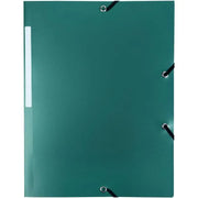 Chemise plastique 3 rabats à élastiques vert - Ma Rentrée Facile