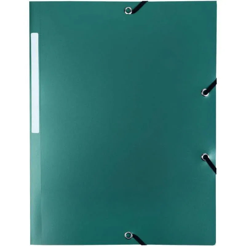 Chemise plastique 3 rabats à élastiques vert - Ma Rentrée Facile