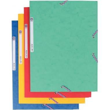 Chemise 3 rabats à élastiques M'FIRST en carte lustrée 590g, vert - Ma Rentrée Facile