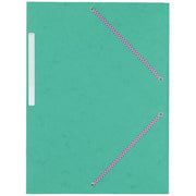 Chemise 3 rabats à élastiques M'FIRST en carte lustrée 590g, vert - Ma Rentrée Facile