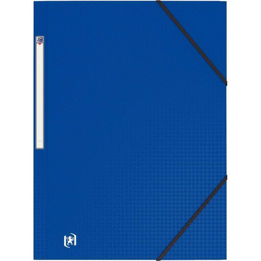 Chemise plastique 3 rabats à élastiques MEMPHIS bleu - Ma Rentrée Facile