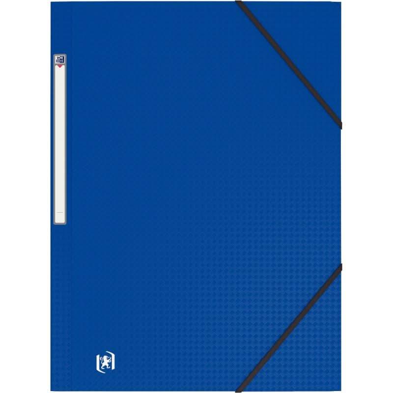 Chemise plastique 3 rabats à élastiques MEMPHIS bleu - Ma Rentrée Facile