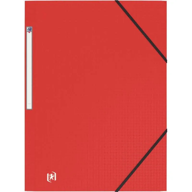 Chemise plastique 3 rabats à élastiques MEMPHIS rouge - Ma Rentrée Facile