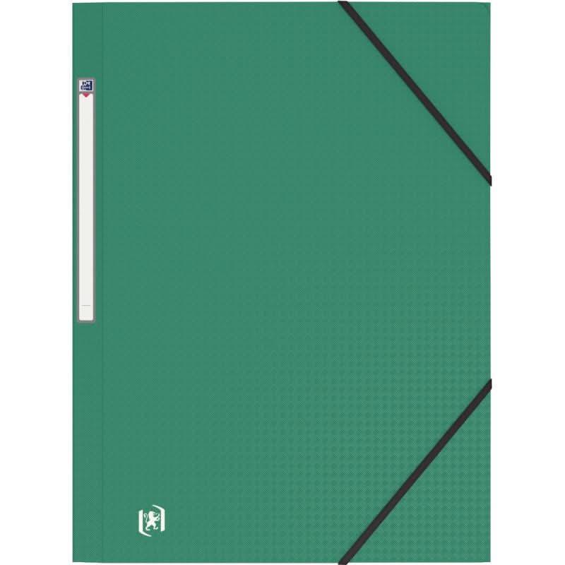 Chemise plastique 3 rabats à élastiques MEMPHIS vert - Ma Rentrée Facile