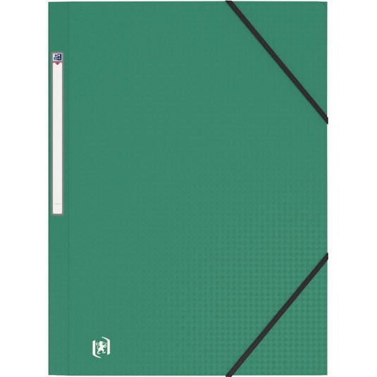 Chemise plastique 3 rabats à élastiques MEMPHIS vert - Ma Rentrée Facile