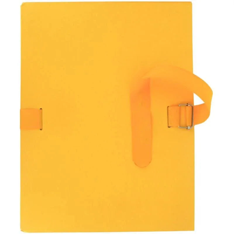 Chemise extensible à sangle qualité toilée 24x32 cm jaune - Ma Rentrée Facile