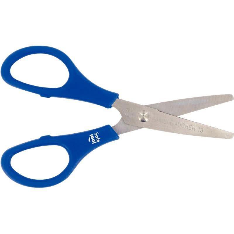 Ciseaux bouts ronds 13 cm gaucher Wonday, coloris aléatoires - Ma Rentrée Facile