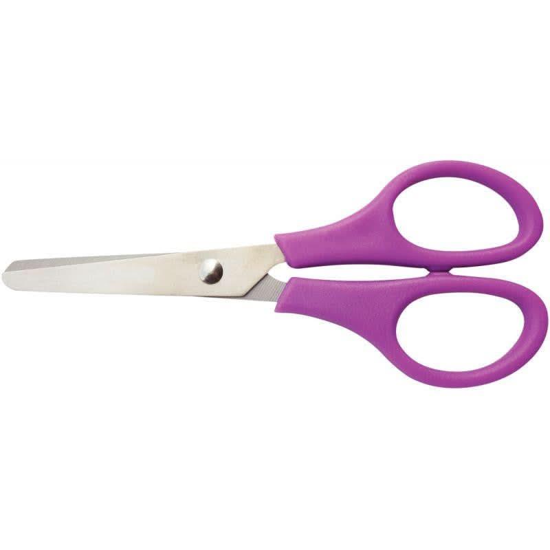 Ciseaux bouts ronds 13 cm gaucher Wonday, coloris aléatoires - Ma Rentrée Facile