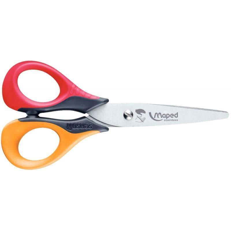 Ciseaux bouts ronds 13cm gaucher SENSOFT Maped, coloris aléatoires - Ma Rentrée Facile