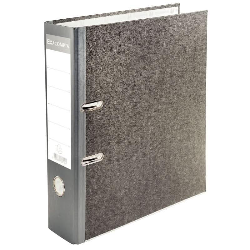 Classeur à levier EXACOMPTA, en carton gris, dos 7 cm - Ma Rentrée Facile