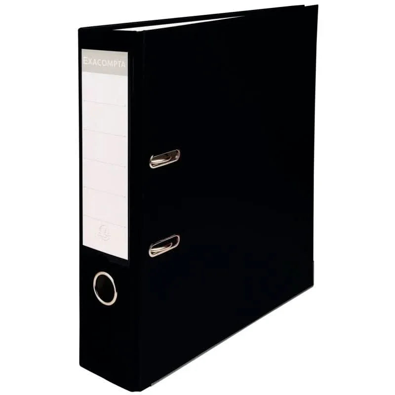 Classeur à levier EXACOMPTA, dos 8cm noir - Ma Rentrée Facile