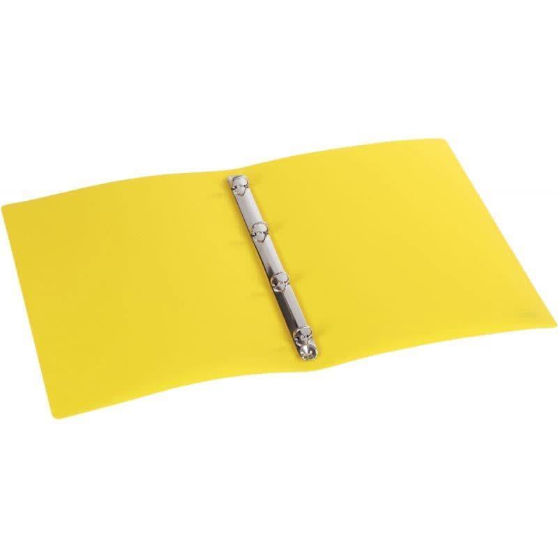 Classeur souple opaque A4, dos 2,5 cm jaune - Ma Rentrée Facile