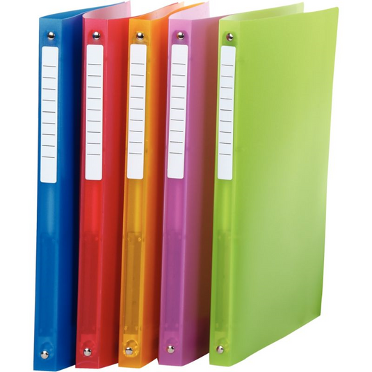 Classeur souple translucide Color Fresh, A4+, dos 2 cm coloris assortis