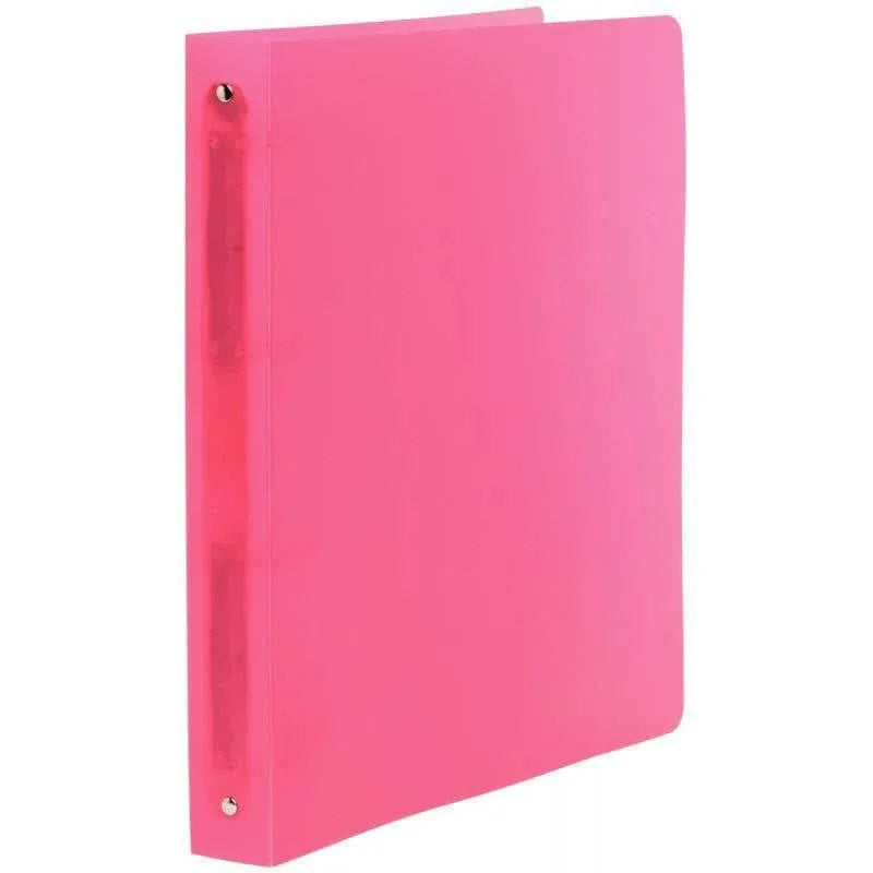 Classeur souple translucide Color Fresh, A4+, dos 4 cm, rouge - Ma Rentrée Facile