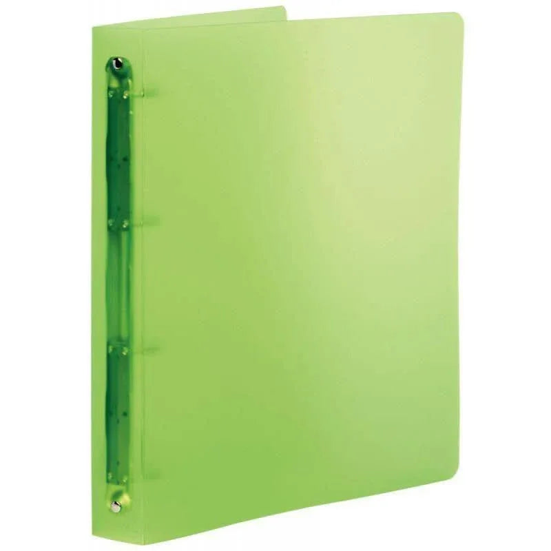 Classeur souple translucide Color Fresh, A4+, dos 4 cm, vert - Ma Rentrée Facile