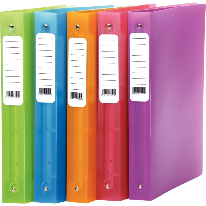 Classeur souple translucide Color Fresh, A4+, dos 4 cm coloris aléatoires