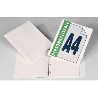 Classeur souple personnalisable, A4, dos 2cm, blanc - Ma Rentrée Facile