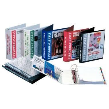 Classeur personnalisable A4+, dos 2,9cm, blanc - Ma Rentrée Facile