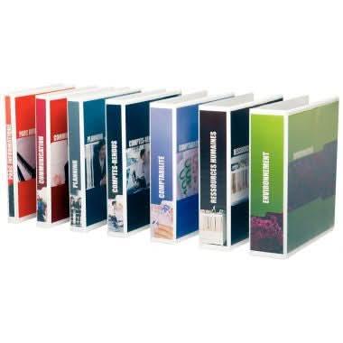 Classeur personnalisable A4+, dos 2,9cm, blanc - Ma Rentrée Facile