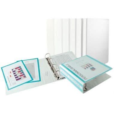 Classeur personnalisable A4+, dos 2,9cm, blanc - Ma Rentrée Facile