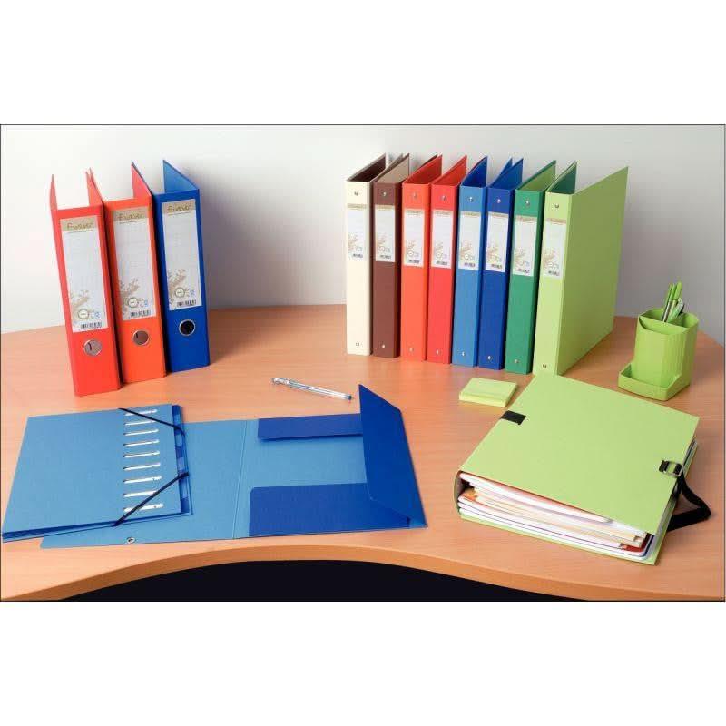 Classeur rembordé EXACOMPTA FOREVER, recyclé, dos 4 cm, bleu - Ma Rentrée Facile