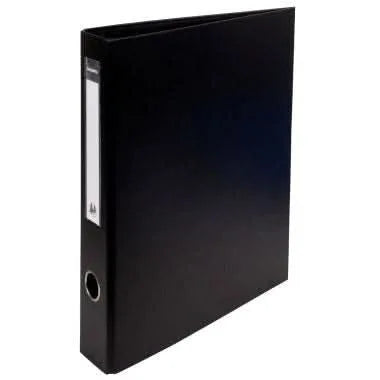 Classeur rigide plastique rembordé A4 +, anneaux en D, dos 7cm noir - Ma Rentrée Facile