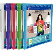 Classeur personnalisable transparent POLYVISION, A4 dos 2cm, coloris aléatoires - Ma Rentrée Facile