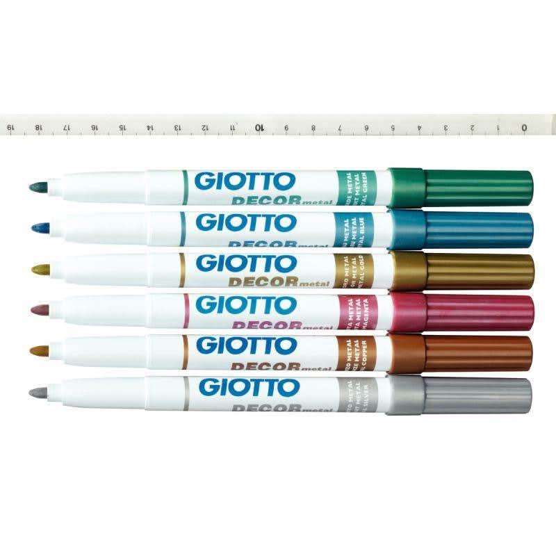 Classpack de 24 feutres Giotto Decor métal assortis - Ma Rentrée Facile