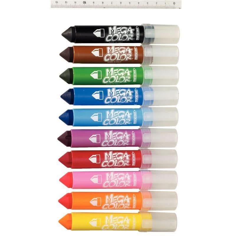 Classpack de 50 marqueurs pointe extra-large Mégacolor Fibracolor assortis - Ma Rentrée Facile