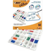 Classpack 60 feutres effaçable à sec Velleda 1741 pointe ogive moyenne, 8 coloris - Ma Rentrée Facile