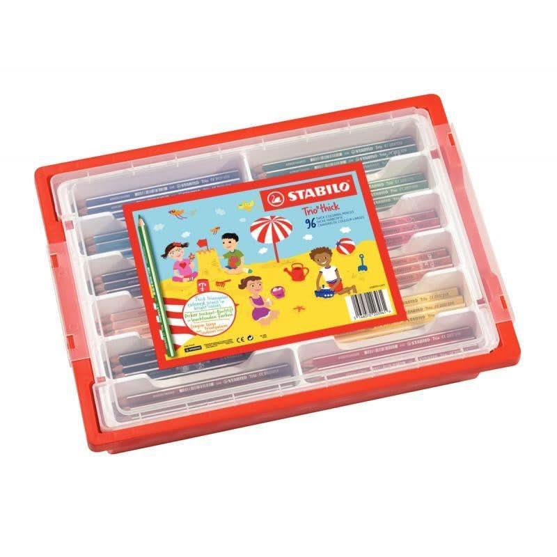 Classpack 96 crayons de couleur Stabilo Trio Thick - Ma Rentrée Facile