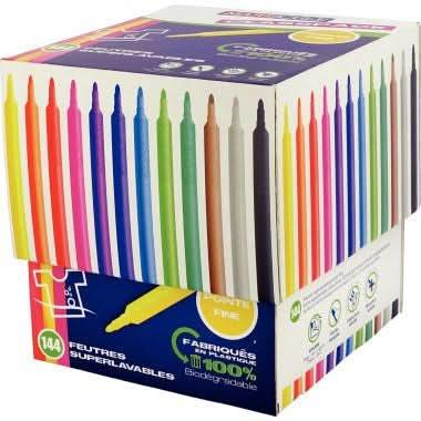 Classpack de 144 feutres pointe fine Majuscule - Ma Rentrée Facile
